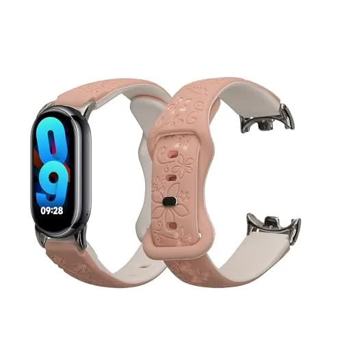 kwmobile Silikon Ersatzarmband kompatibel mit Xiaomi Mi Band 10 / Mi Band 9/8 Armband