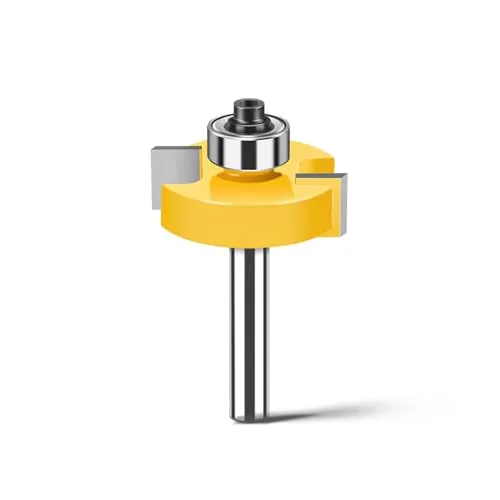 WOBLLMX 8mm Schaft Scheibennutfräser,L6mm 2-Zähne Hartmetall Klinge Fräser langlebig und scharf für Holzbearbeitungswerkzeug Bit