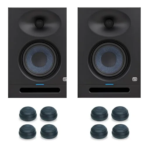 Presonus Eris Studio 5 - Aktive Studio Monitor-Boxen (1 Paar, 160 W) - 2-Wege Aktive Studio Monitor-Boxen in Studioqualität mit 80 W Class-AB-Endstufe und hervorragender Basswiedergabe, ideal für Home-Studio und kleine Mischräume.