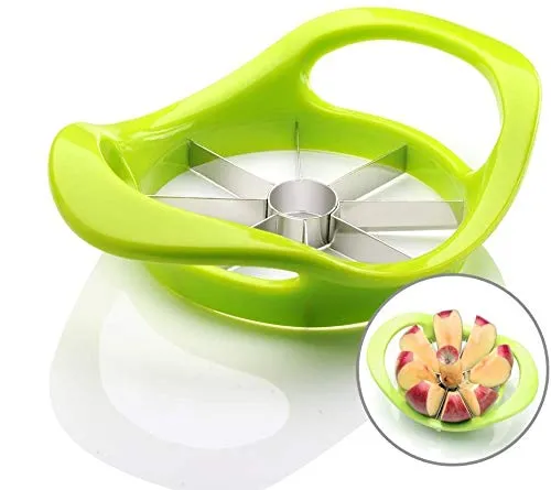 Pubiao Obstentkerner Fruit Corer Edelstahl Robustes Metall Apfelschneider Fruit Slicer Ergonomischer Gummigriff Kitchen Pitting Tool Grün