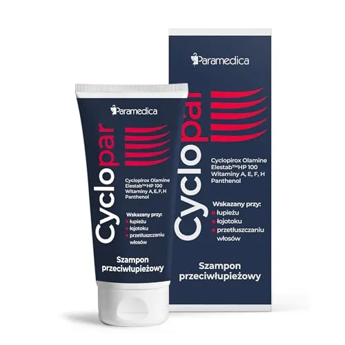 Paraderm Cyclopar – Anti Schuppen Shampoo mit Ciclopirox & Elestab – Antischuppenshampoo gegen Schuppen & Haarausfall – Shampoo gegen Schuppenflechte für Herren & Damen – 150g