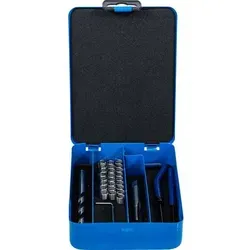 BGS Gewinde-Reparatursatz M7 x 1,0 - 29tlg. - Eisenwaren mit 24 Gewindeeinsätzen in stabiler Metall-Kassette, ideal für präzise Gewindereparaturen und langlebig im Einsatz.