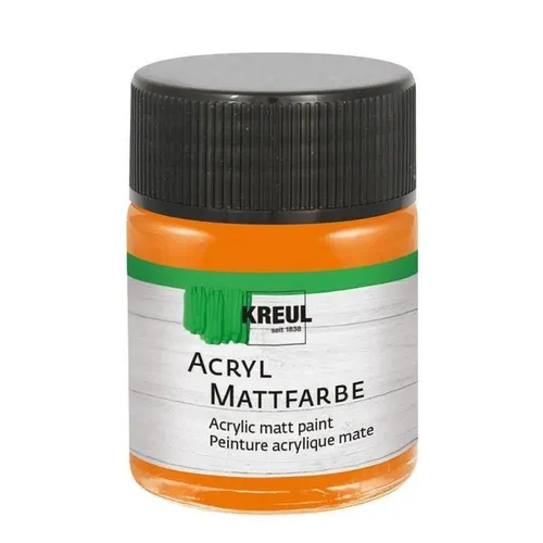 Kreul Acryl Mattfarbe orange 50ml 100ml/7,18 Euro