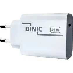 DINIC Schnellladegerät (USB-C), 45 W, Power Delivery 3.0, PPS-Technologie, Weiß (PW-45C-W) - Weiß