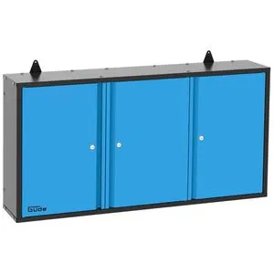 Güde Hängeschrank 120x20x60 cm, abschließbar für Werkstatt - Werkstatteinrichtung mit 3 Türen, ideal zur sicheren Aufbewahrung von Werkzeugen und Materialien, pulverbeschichtet für hohen Schutz.