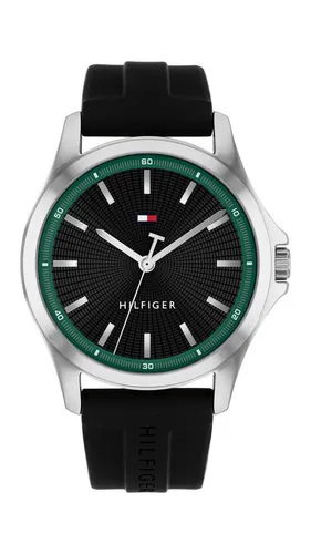 Tommy Hilfiger Quarzuhr BRUCE 1710739, Armbanduhr, Herrenuhr, Silikonarmband, analog