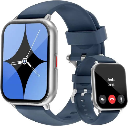 Cloudpoem H1 Smartwatch - Bluetooth Sportuhr für Damen und Herren - Smartwatch mit 110+ Sportmodi, Bluetooth-Anrufen und individuellen Zifferblättern. Ideal für Fitness und Alltag, mit IP68 Wasserschutz und starkem Akku für bis zu 5 Tage Nutzung.