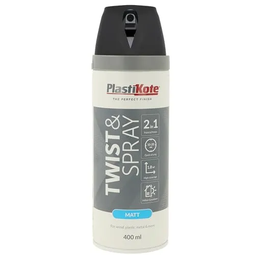 PLASTI-KOTE Premium Spray Paint Matt Black