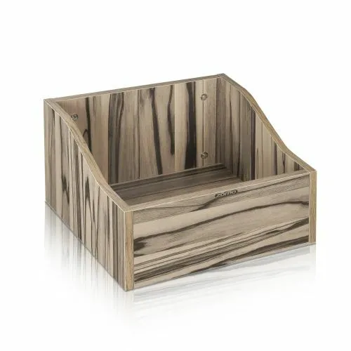 Zomo VS-Box 100/1 zebrano Record Box LP-Regal aus MDF-Holz für ca 120 Vinyls