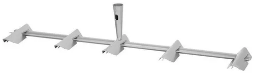 PROREGAL® Gartenrechen mit Silberpulverbeschichtung, 5 Zinken - Hochwertiger Gartenrechen für effizientes Arbeiten im Garten. Die robuste Silberpulverbeschichtung sorgt für Langlebigkeit und einfache Handhabung.