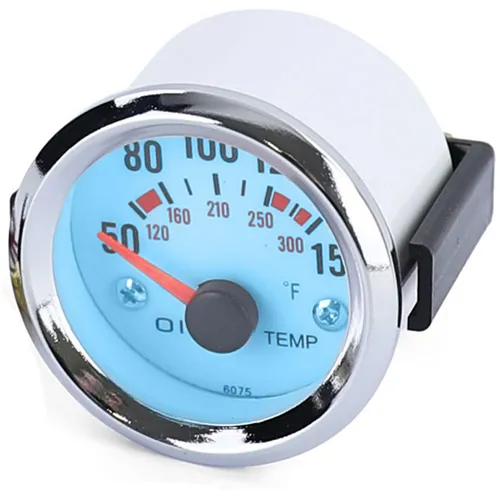 Öltemperatur Anzeige Zusatz Einbau Instrument 52mm Plasma Blau beleuchtet