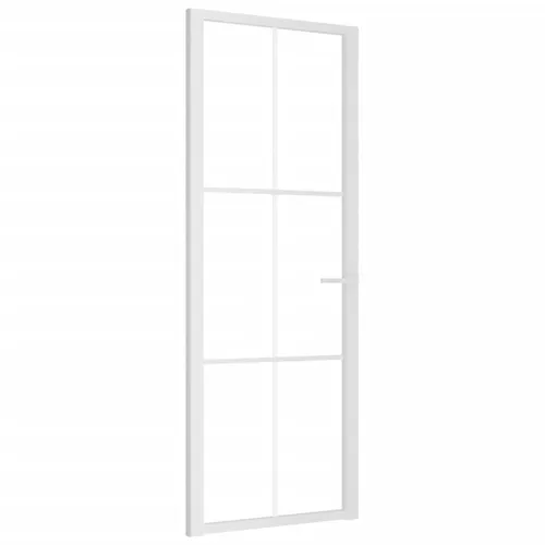 vidaXL Innentür 76x201,5 cm aus Weißem ESG-Glas mit Aluminiumrahmen - Moderne Innentür für stilvolle Raumübergänge. Robustes ESG-Glas und stabiler Aluminiumrahmen sorgen für Langlebigkeit und elegantes Design. Lässt natürliches Licht herein und schafft ein gemütliches Ambiente.