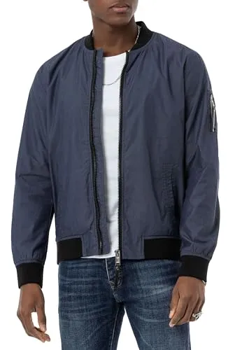 Zeitlose Übergangsjacke Leichte Collegejacke Blau L - Funktionsjacken: Klassische Übergangsjacke in Blau, leicht und bequem – perfekt für den Alltag und vielseitig kombinierbar.