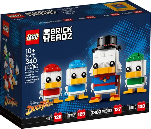 LEGO BrickHeadz 40477 Dagobert Duck, Tick, Trick & Track - LEGO Komplette Sets & Packs, mit 340 Teilen für kreative Bauprojekte, ideal für Fans von Disney und Alltagshelden!