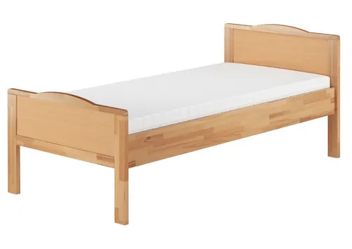 ERST-HOLZ Bett Einzelbett Überlänge Extra Hoch aus Buchenholz 90 x 220