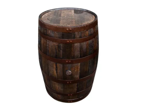 Temesso Stehtisch Whiskyfass 190l - Original aus Schottland - Stehtisch aus einem originalen Whiskyfass mit geölter Optik, ideal für einzigartige Events und gemütliche Zusammenkünfte.