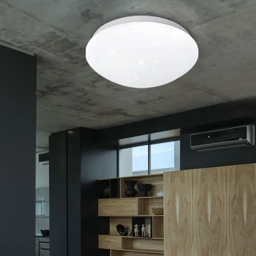 Deckenlampe Sternenhimmel Deckenleuchte LED 6500K Esszimmerlampe DxH 26x9,2 cm