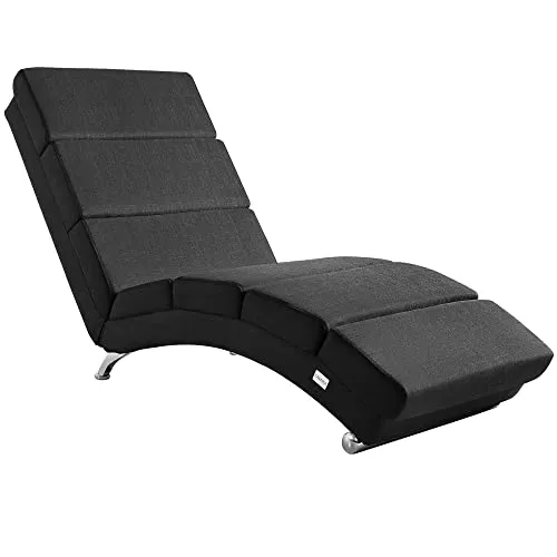 Casaria Relaxliege London XXL, anthrazit von Casaria