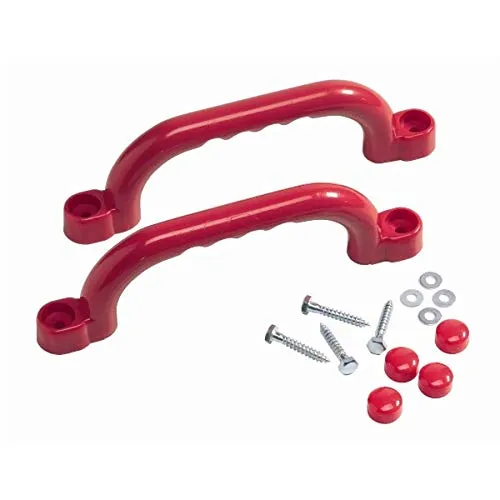 Loggyland Haltegriffe Handgriff für Spielanlagen Spielturm Set mit 2 Stück rot