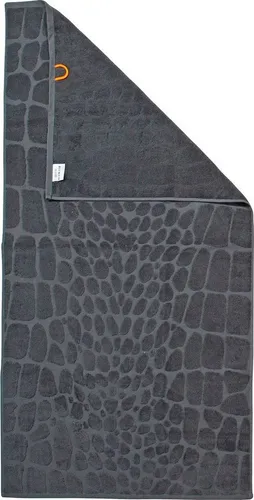 done.® Duschtuch Croco - Hoch-Tief-Webung im Croco-Look - Badetuch in schwerer Qualität (550gr/m²) mit flauschigem Griff und stylischem Croco-Design, ideal für ein luxuriöses Gefühl beim Abtrocknen.