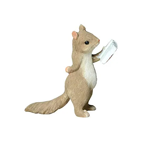 Gemmia Miniatur Bücherliebhaber Figurine- Selbstmotiviertes Lese-Eichhörnchen