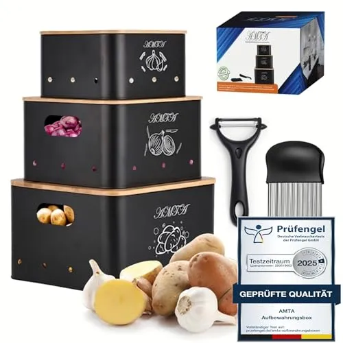 AMTA Kartoffel Aufbewahrungsbox [3er Set]