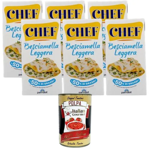 Chef Béchamelsauce Light 6x500ml +Polpa 400g