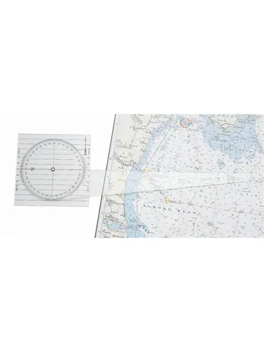 Linex Lineal Kurslineal 2810 Nautischer Plotter - Lineal für präzises Messen auf Seekarten, Breite 37.7 cm, ideal für Nautiker und Seefahrer