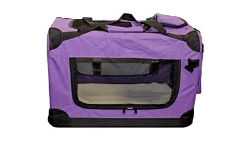 walexo Faltbare Hunde-Transportbox für Auto und Reisen - Faltbare Transportbox für Hunde und Katzen, robust mit Stahlrahmen und abziehbarem Bezug. Ideal für Reisen und Zuhause, in 4 Größen und 5 Farben erhältlich.