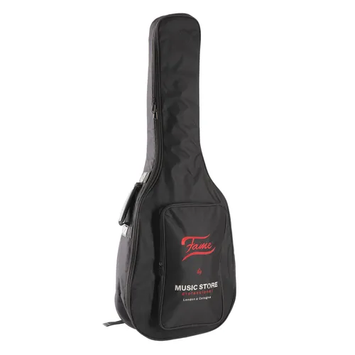 Fame Gigbag Western Guitar Basic - Akustikgitarren-Taschen mit 10 mm Polsterung, wetterfest und reißfest, ideal für den sicheren Transport Ihrer Westerngitarre.