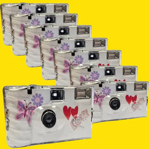 TopShot 8 x Einwegkamera Hochzeit Schmetterling MHD 10.2025 von Topshot