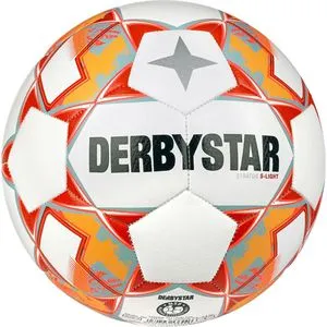 Derbystar Fußball Stratos S-Light v23, Größe 3, blau/orange, 290 Gramm, Trainingsball