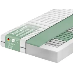 Matratzenheld Relax Matratze | Ergonomische 7-Zonen Taschenfederkernmatratze Made in Germany - Ergonomische 7-Zonen Taschenfederkernmatratze für optimale Druckentlastung und Unterstützung des Rückens. Hergestellt in Deutschland, schadstoffgeprüft und mit 30 Nächte Probeschlafen.