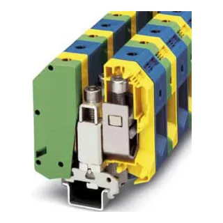 Phoenix Contact 3009176 Ukh 95-PE/N - Block Anschlussdose für Driver Protec - Zubehör für elektrische Systeme, bietet sichere und zuverlässige Verbindung mit farbcodierten Anschlussmöglichkeiten.