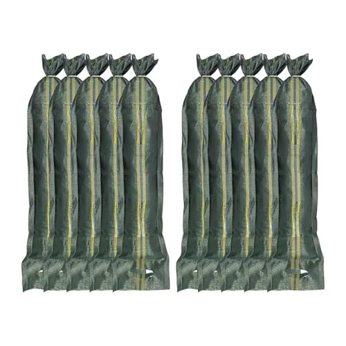 Semptec Urban Survival Technology Jumbo Sandsäcke: 10er-Set Sandsäcke aus stabilem Monofilgewebe, 25 x 100 cm (Hochwasserschutz Jumbo, Hochwassersandsäcke, wasserdichte Taschen)