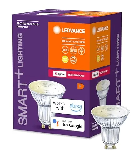 Produktbild LEDVANCE Smart+ LED, ZigBee GU10 Reflektor, warmweiß, dimmbar, Direkt kompatibel mit Echo Plus und Echo Show (2. Gen.),