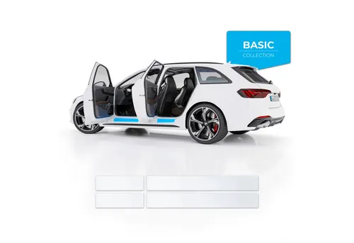 Blackshell Lackschutzfolie Blackshell Universal Einstiegsleisten Schutzfolien, (Set, 4 Teilig), Extra starke Lackschutzfolie für alle glatten Oberflächen