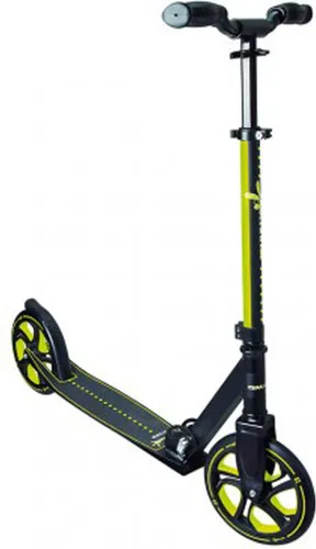 Muuwmi Aluminium Scooter Pro 215 mm - Hochwertiger Roller in Lime-Gelb/Schwarz - Roller / Kickboard für Kinder ab 6 Jahren, extrem stabil und wendig dank 215 mm Rädern und verstellbarem Lenker. Ideal für urbane Abenteuer!