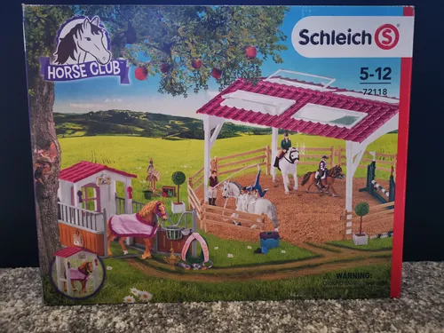 Schleich ® 72118 Horse Club | Reitschule mit Pferdebox