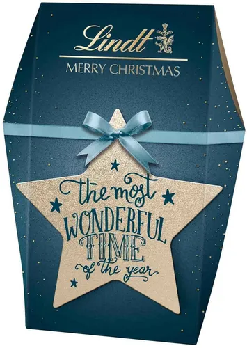 Lindt Kalligrafie Tasche mit Pralinen Weihnachten Schokolade Geschenk 141g