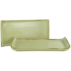 Creatable Servierplatte Salbeigrün 2-teilig in grau von CreaTable
