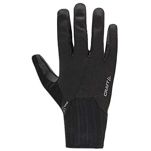 Craft ADV SUBZ All Weather Glove Black 9/M - Reithandschuhe mit wind- und wasserdichtem Obermaterial, ideal für alle Wetterbedingungen. Ergonomische Passform und Silikonprint sorgen für optimalen Grip und Wärme.