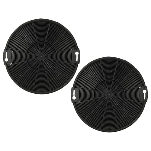 vhbw 2X Aktivkohlefilter kompatibel mit Zanussi ZHC6131X, ZHC9131X, ZHG511G, ZHG51250GA, ZHG51260GA, ZHG512G, ZHG513G Dunstabzugshaube - 15 cm