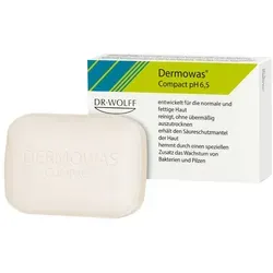 Dermowas compact Seife - Arzneimittel für gesunde Haut, milde Reinigung mit Laurinsäure, schützt den Säureschutzmantel und beugt Hautunreinheiten vor.