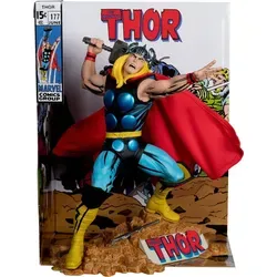 McFarlane Toys - Marvel Thor 1:6 Collectible Figurine - Model Statuen mit umweltfreundlicher Basis und Hintergrundszene, inklusive Comic 
