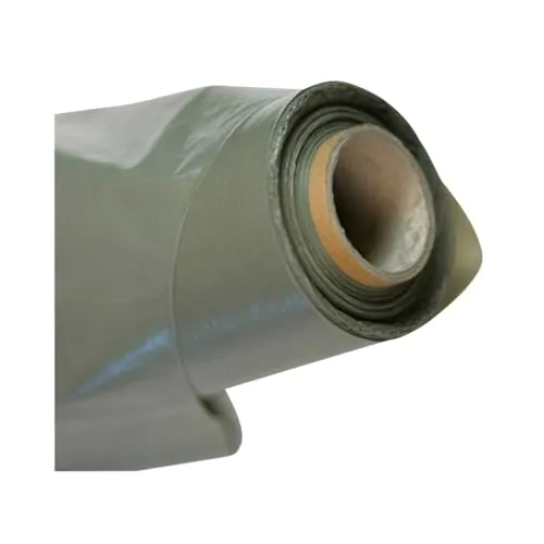 Baufolie transluzent 4000 x 0,20 mm x 50 m - Tropftücher & Kunststofffolie, hohe Reißfestigkeit und wasserbeständig, ideal als Abdichtung und Schutz bei Bauprojekten.
