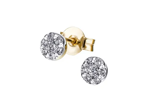 Goldmaid Damen-Ohrstecker Glamour 585 Gelbgold mit 14 Diamanten