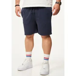BEHYPE STUDIOS Sweatshorts im lockeren Relaxed-Fit aus 100% Baumwolle für Herren Kurze Hose Sporthose Sommershorts mit elastischem Gummibund blau XS
