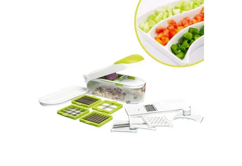 Best Direct® Gemüseschneider Dicer Express® – Multifunktionaler Obst- und Gemüseschneider - Gemüseschneider für schnelles Zerkleinern von Obst und Gemüse. Mit 1,45 L Fassungsvermögen und ergonomischem Design für müheloses Handling.