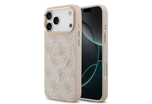 Guess Apple iPhone 17 Pro Max MagSafe Schutz Hülle Case - Pink - Taschen & Schutzhüllen, stylische PU-Hülle mit Classic Logo, perfekt für den Schutz und das Design Ihres iPhone 17 Pro Max.